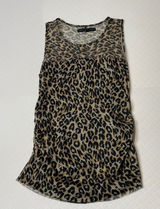 White House Black Market Mesh Cheetah‎ Print Tank Top Women’s size small Photo 0