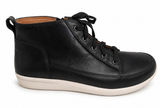 Vionic 9.5 Shawna High Top Sneaker Black Leather Weather Resistant Boot TVW5438 Photo 0