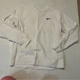 White Nike Women’s Sweater Crew Neck Large Casual Preppy Athletic Photo 0