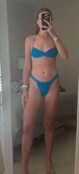 RIDE THE WAVE CROCHET Blue Bikini Set Photo 0