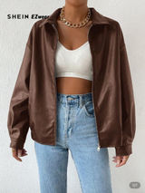 Brown Leather Jacket Photo 0