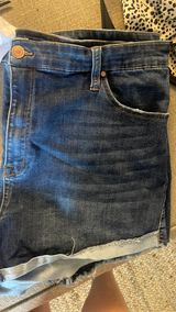 Arula Denim Shorts Blue Size 22W Photo 0