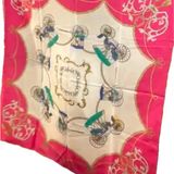 AUTHENTIC RARE Celine Pink 100% Silk Scarf 🥰 Photo 0