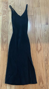 Black Hollister Knit Midi Dress Photo 0