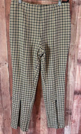 Who What Wear Black And White Houndstooth Print Pull On Pants Size 12 Photo 0