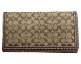 Coach Vintage Signature Checkbook Bifold Wallet PRICE FIRM Photo 0