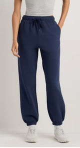 Quince Everyday Fleece Joggers in Washed‎ Deep Navy Photo 0