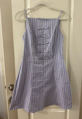 Purple Striped Mini Dress Photo 0