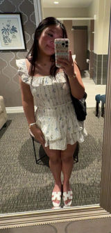 Floral Top and Skirt Set Photo 0