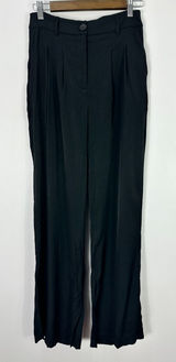 Princess Polly Kacey‎ Wide Leg Black Dress Pants Trouser Pleated Size 6 Nwt Photo 0