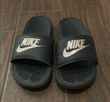 Nike Black and Pink Slide Sandals Photo 0