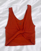 Out From Under Orange Ribbed Tank Top XS/S Photo 0