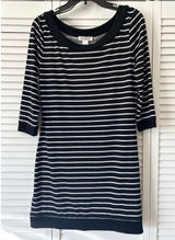 White House‎ Black Market Striped 3/4 Sleeve Boat Neck Dress Size Medium Photo 0
