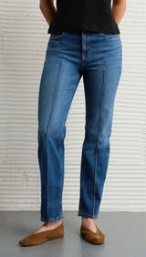 American Eagle Stretch Suoer High Rise Ankle Straight 5928 Size 12R Streetwear Photo 0
