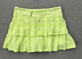 Lululemon Run Pace Setter Skirt Skort Green Polka Dot Athletic Tennis Women's 4 Photo 0