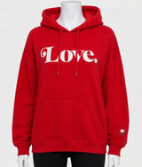 Universal Threads Red Love Graphic‎ Oversized Hoodie Sweatshirt XXL Flower Detail Photo 0