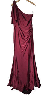 Cynthia & Sahar‎ *Flawed* Mermaid Dress with Slight Train in Cabernet CS108 XL Photo 0