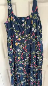 Old Navy Dress Floral Blue Photo 0