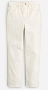 Madewell The Perfect Vintage Jean Womens 24 Tile White Raw Hem High Rise Denim Photo 0