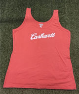 Carhartt Tank Top Womens Size XXL Pink Graphic Logo Sleeveless Scoop Neck Casual Photo 0