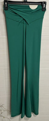 Offline by Aerie Real Me Kelly Green Flare Legging Pant High Rise Cross Front S Photo 0