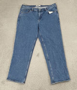 Abercrombie Fitch The 90s Straight Mid Rise Jeans Women 33(38x28) Medium Wash Photo 0