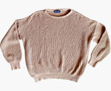 American Apparel 100%‎ Combed Cotton Chunky Tan Sweater Sz XL Photo 0