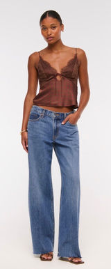 Abercrombie Curve Love Ultra Loose Low Rise Jeans Size 27 NWOT Photo 0