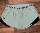 Under Armour Women's Sage and Black Athletic Shorts Photo 0