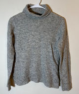 Banana Republic Turtleneck Sweater Size Medium Gray Long Sleeve Wool‎ Blend Photo 0