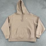 Champion Reverse Weave Hoodie Women 1X Tan Heavyweight Pullover Photo 0