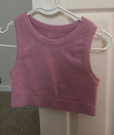 Aerie pink offline high neck crop workout tank Photo 0