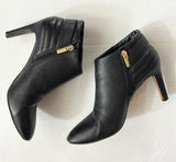 Vince Camuto Landria Leather Pebbled Quilted Ankle Booties Winter Fall Black - 8 Photo 0