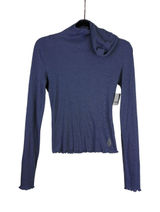 Free‎ People Movement Graphite Ribbed Hooded Long Sleeve Top OB2360211 NWT Photo 0