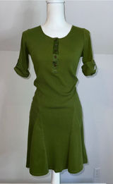 Women's Lauren Ralph Lauren Petite Midi Dress Size SP Green Photo 0