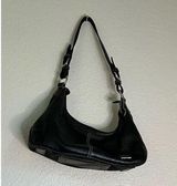 SAK black Rough Leather Satchel Purse Bag Photo 0