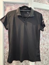 Slazenger Golf Ladies Black Short-Sleeve Quarter-Zip Polo Photo 0