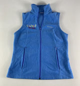 Columbia Vest Womens‎ Medium Blue Full Zip Fleece Outdoor Sweater Ladies READ Photo 0