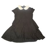Disturbia Black Pentagram Dress Peter Pan Goth Mini Small Wednesday Halloween Photo 0