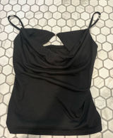 Black Swoop Tank Top Photo 0