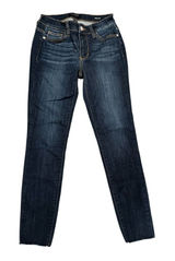 Judy Blue Skinny Fit Stretch Dark Denim Raw Hem Jeans Pants 25 Photo 0