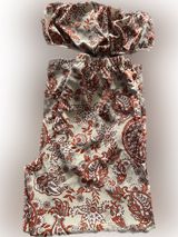 SHEIN Floral & Paisley Print Tube Top & Wide Leg Pants set Photo 0