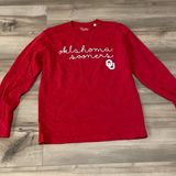 Pressbox University of Oklahoma Sooners red long sleeve t shirt womens size smal Photo 0
