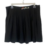 Dolls Kill Powerpuff Girls Fly To The Rescue Black Pleated Mini Skirt XXL Photo 0