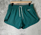 Vuori Clementine Short Green Athletic Running Shorts Elastic Drawstring XL Photo 0