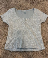 Brandy melville blue flower top Photo 0