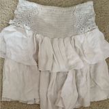 Forever 21 white Ruffle Mini Skirt Photo 0