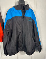 NFL Carolina Panthers Blue and Black Full Zip Windbreaker Size XL NWOT Photo 0