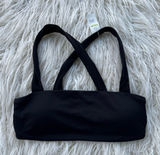 OFFLINE By Aerie Real Me Xtra Square Neck Sports Bra Black Size Small Photo 0