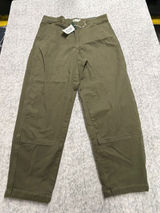Alpine Design Womens Barrel Pant Vintage Olive High Rise 10 Relaxed Cropped. Photo 0